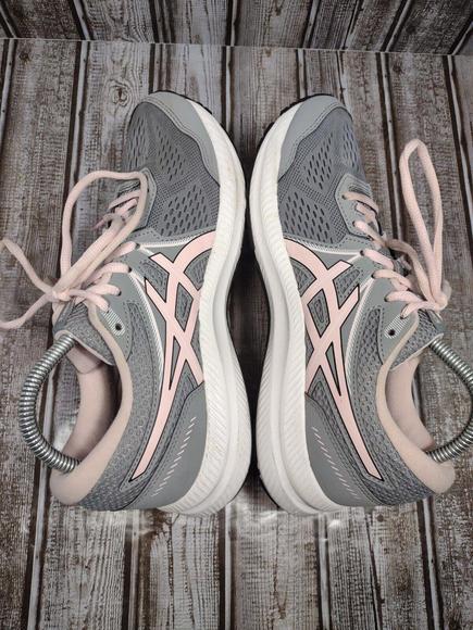 Asics Gel Contend 7 Women's Size 9 Running Shoes Gray Pink 1012A911 - Picture 7 of 9